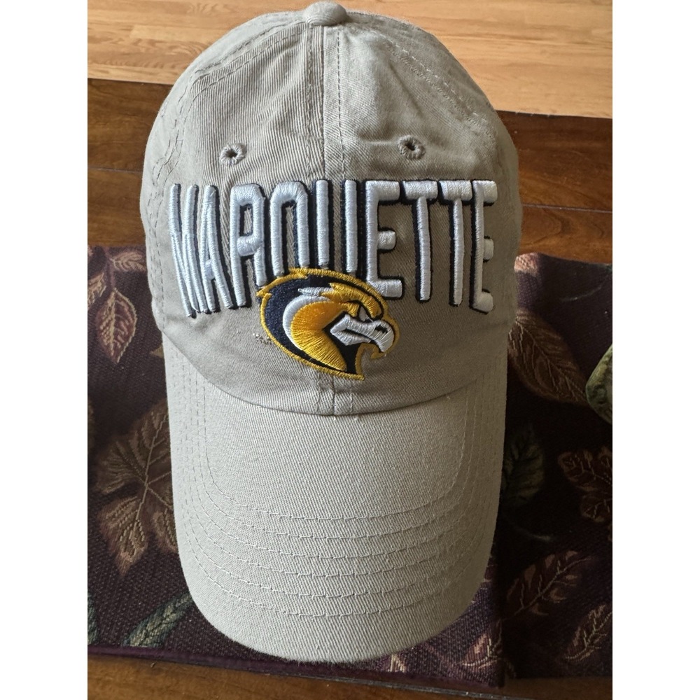 Marquette Golden Eagles Hat Men Tan Top of the World Snapback NCAA Vintage Y2K